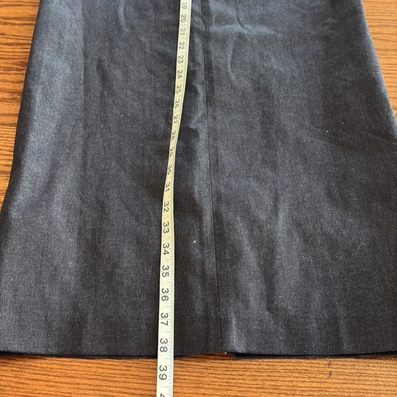 ROARI Meredith dark denim maxi pencil skirt invisible side zip belt loops NWT Sm - Picture 10 of 13